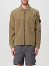 Stone Island Compass Cotton Corduroy Overshirt In Biscuit