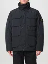 Stone Island Field Logo Patch Jacket In Schwarz