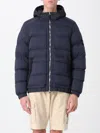 Stone Island Seamless Tunnel Hooded Down Jacket In Blue