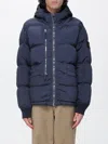 Stone Island Nylon Down Jacket In Blue