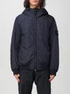 Stone Island Compass-patch Zip-up Jacket In Blau