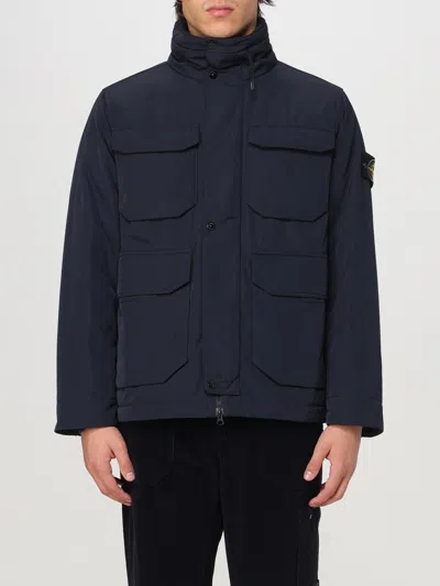 Stone Island Jacket  Men Color Blue In Blau