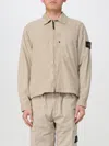 Stone Island Men's Detachable Badge Jacket In Camel