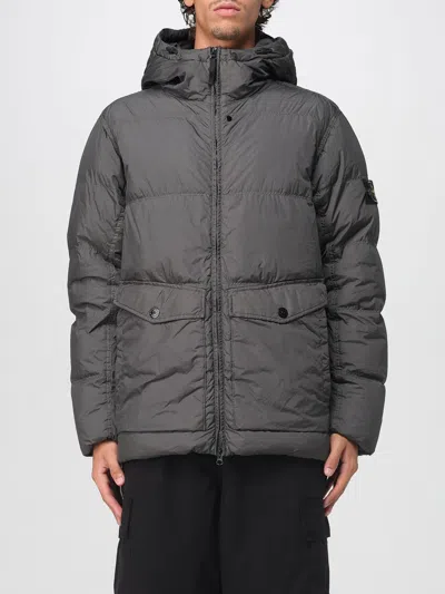 Stone Island Jacket  Men Color Charcoal In Gray