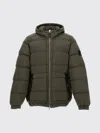 Stone Island Oversized Green Puffer Jacket In Green