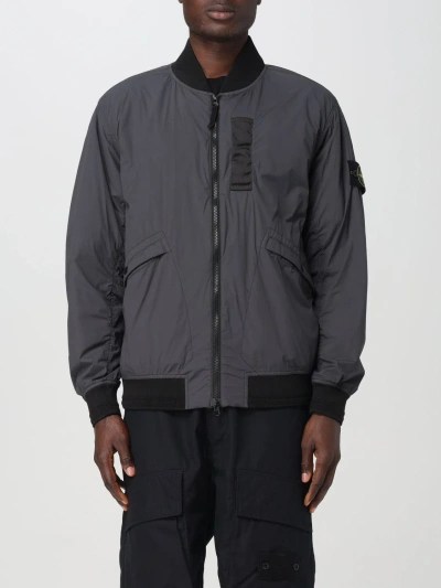 Stone Island Bomber Black Polyamide, Elastane, Polyurethane Coated
