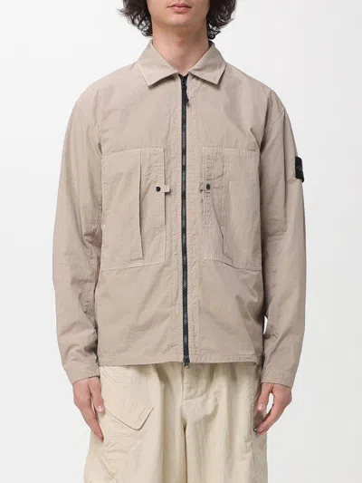 Stone Island Jacket  Men Color Sand In Neutral