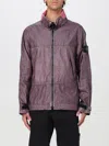 Stone Island Zip-up Casual Jacket In Violet