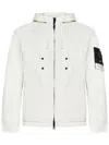 Stone Island Short Parka In White