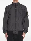 Stone Island Jacket In Grey With Logo