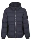 Stone Island Puffer Jacket In Blue