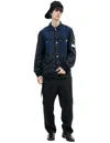 Stone Island Jacket With Patch In Blue