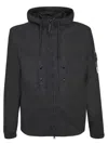 Stone Island Black Supima Cotton Twill Stretch-tc Jacket