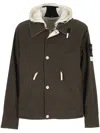 Stone Island Olive Compass-badge Jacket In Brown