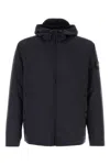 Stone Island Soft Shell Padded Jacket With Waterproof And Windproof Membrane In Black