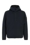 Stone Island Soft Shell Padded Jacket With Waterproof And Windproof Membrane In Blue