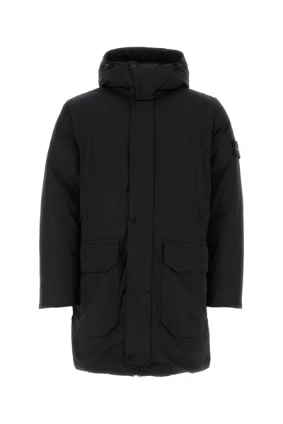 Stone Island Jackets And Vests In Black