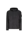 Stone Island Grey Polyamide Sports Jackets In Black