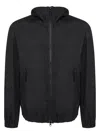 Stone Island Black Canvas Jacket In Black
