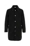 Stone Island Stretch Polyester Jacket With Hood And Pockets In Black
