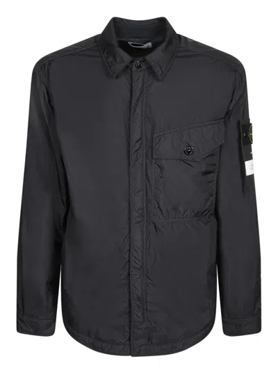 Stone Island Jackets In Black