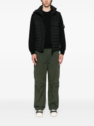 Stone Island Jackets In Black