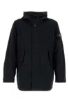 Stone Island Light Compact Touch Poly-tc Casual Jackets And Parka Blue In Blue