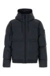 Stone Island Dark Blue Nylon Down Jacket In Blue