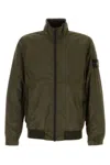 Stone Island Khaki Crinkle Reps R-ny Jacket In Green