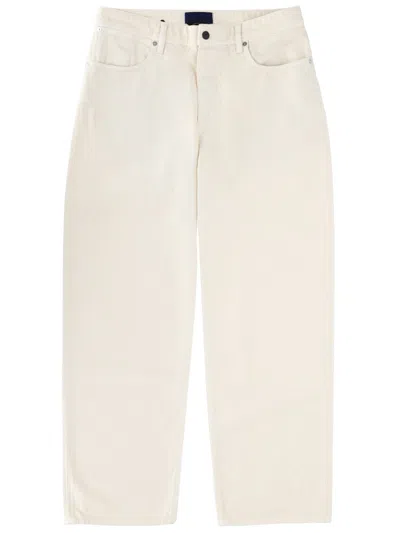 Stone Island Straight-leg Jeans In Ivory In Animal Print
