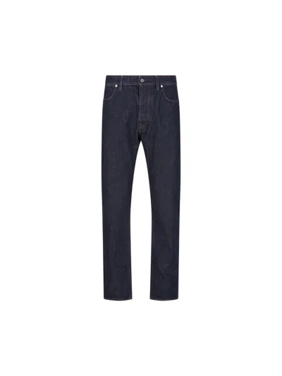 Stone Island Cotton Blend Jeans In Black