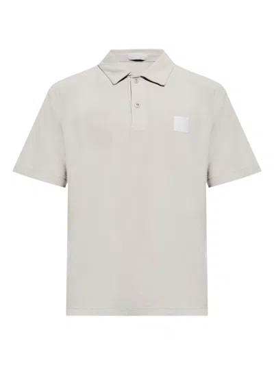 Stone Island Jersey Polo Shirt In Grey