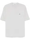Stone Island Jersey-texture T-shirt In Grey