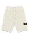 Stone Island Short En Coton In Beige