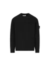 Stone Island Cotton Sweatshirt In Black