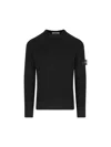Stone Island Cotton Sweatshirt In Black