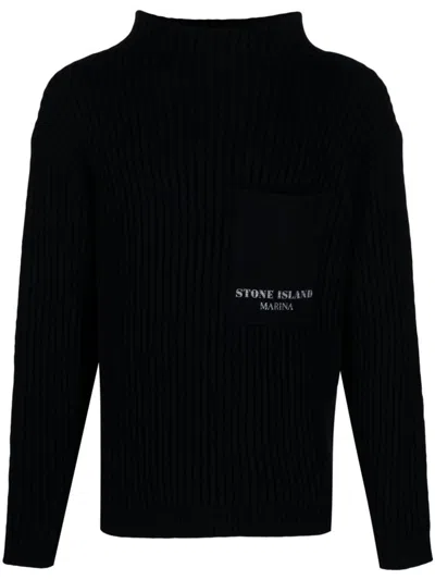 Stone Island Jerseys & Knitwear In Black