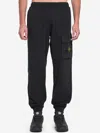 Stone Island Cargo Cotton Joggers Elastic Waistband