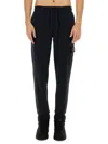 Stone Island Elastic Waistband Cargo Pocket Jogging Pants