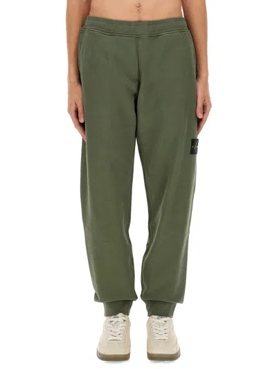 Stone Island Jogging Pants In Green