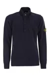 Stone Island Premium Wool Blend Sweater In Blue