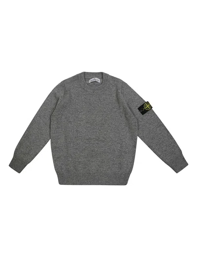 Stone Island Kids'  Junior 7916502z1 V0m67melange Dark Grey In Grigio