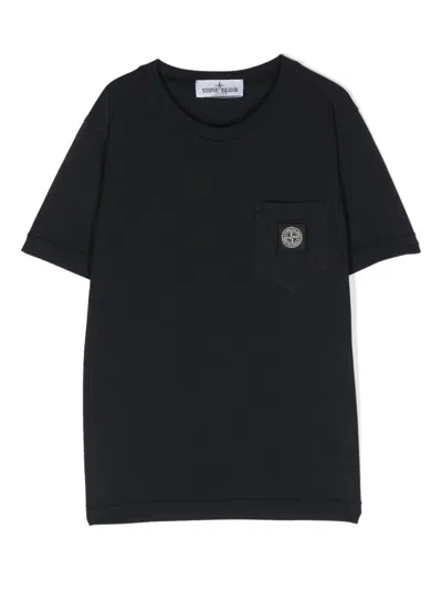 Stone Island Kids' T-shirt In Blue