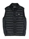 Stone Island Sleeveless Puffer Jacket In Blue