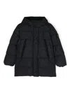 Stone Island Giaccone Vera Piuma Rds In Blue