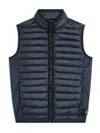 Stone Island Compass-badge Down Gilet In Blue