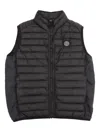 Stone Island Black Padded Vest In Black