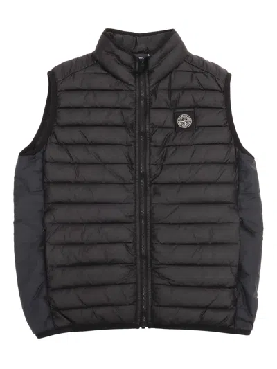 Stone Island Kids' Black Padded Vest