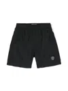 Stone Island Compass-motif Swim Short In Black