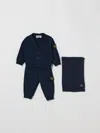 Stone Island Babies'  Junior Cotton Set In Black
